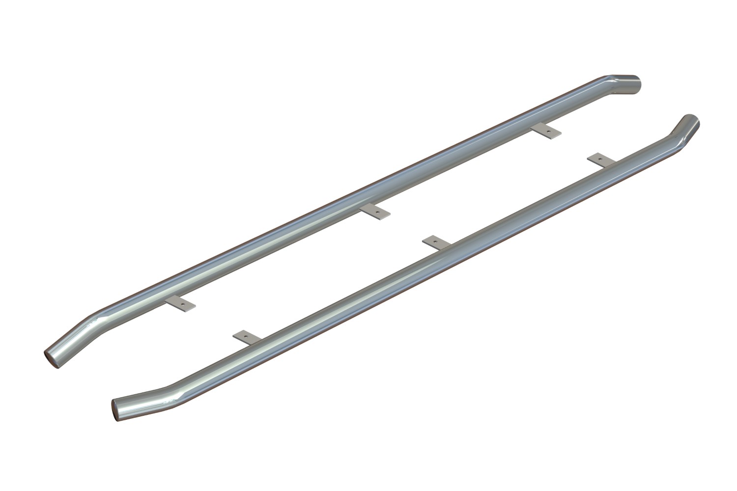 Side bars suitable for Nissan Interstar II 2021-2024 stainless steel polished 64 mm