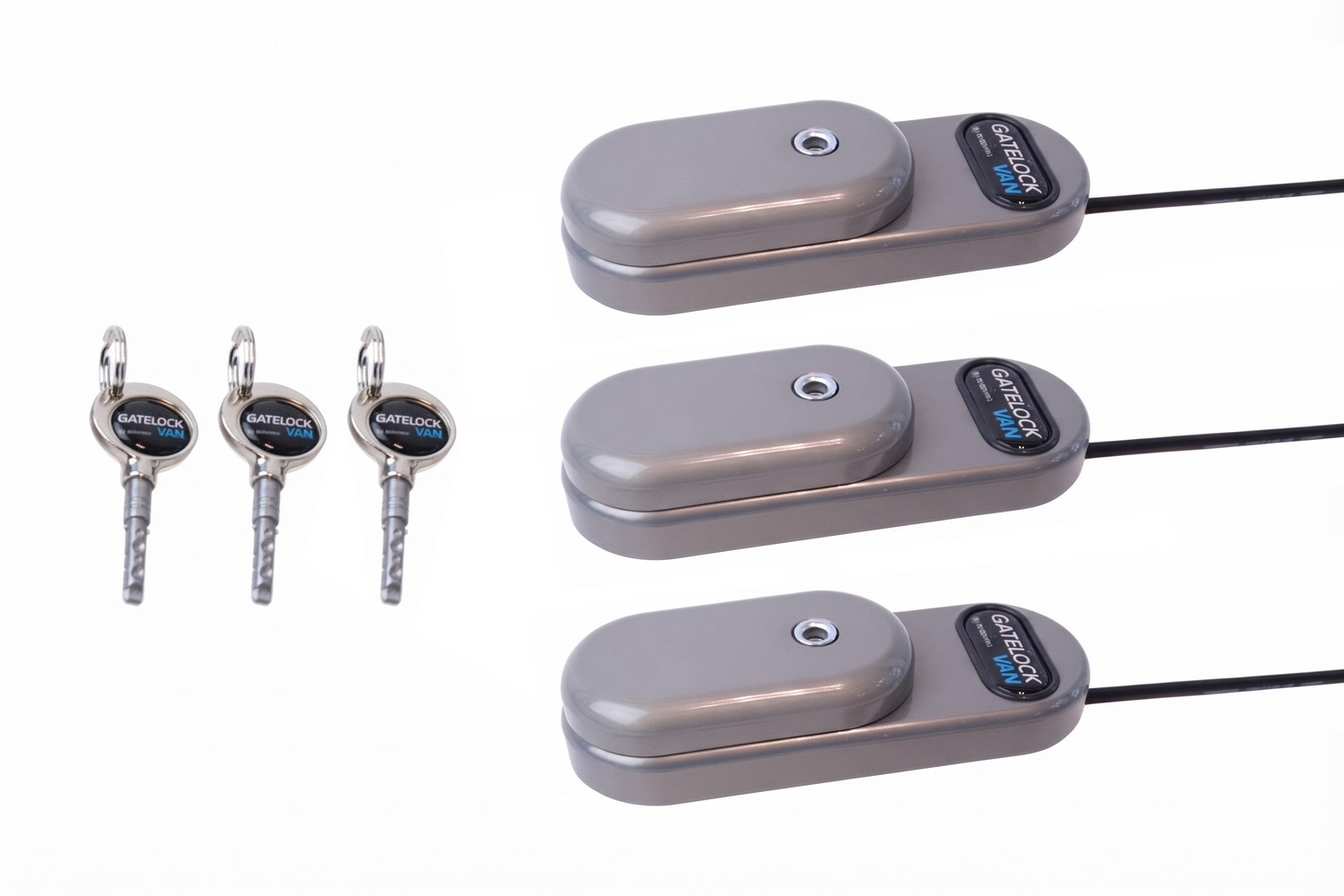 Van lock Gatelock Medium deadlock - set of 3 locks Van lock Gatelock Medium deadlock - set of 3 locks