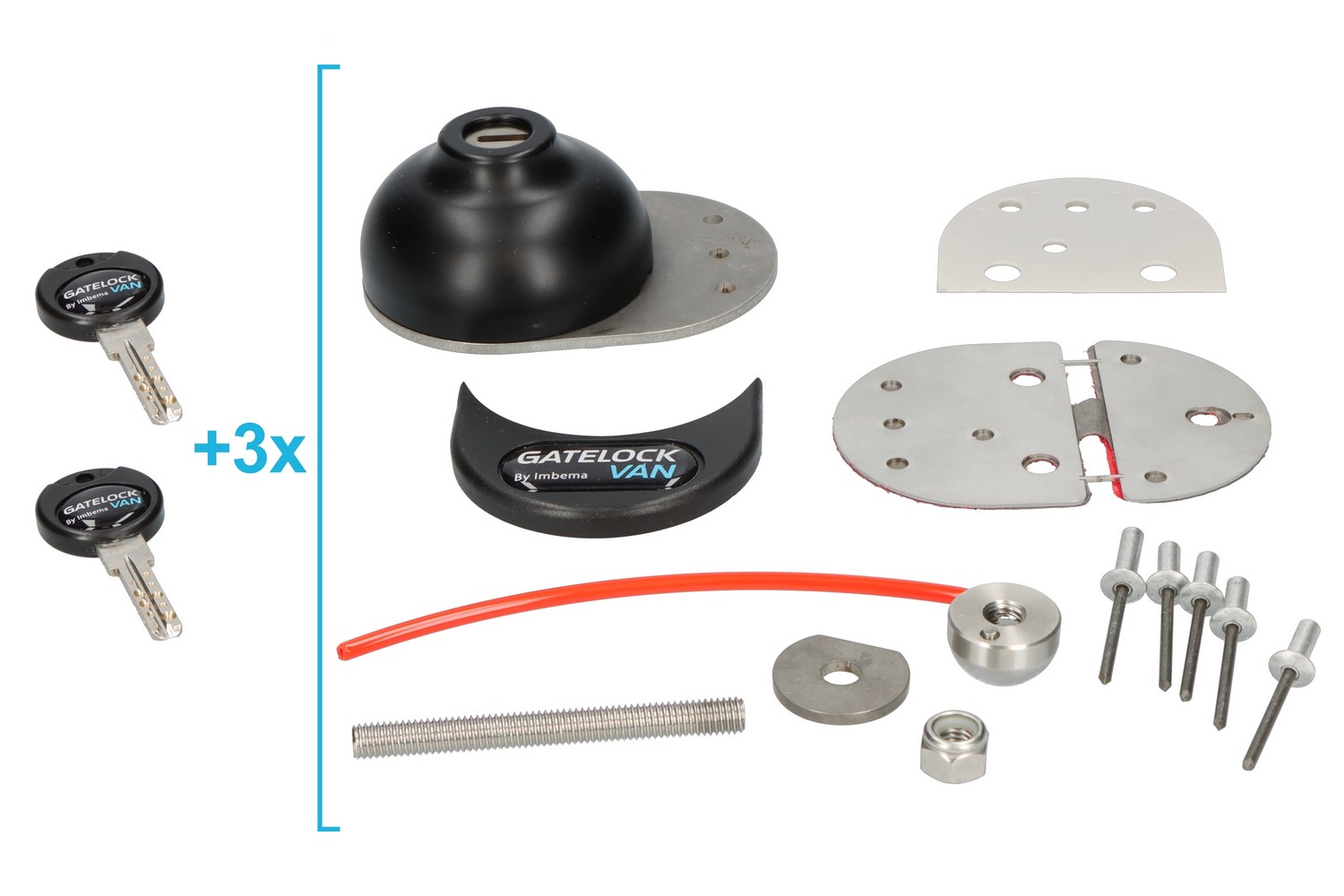 Van lock Gatelock T-Lock - set of 3 locks (5) Van lock Gatelock T-Lock - set of 3 locks (5)