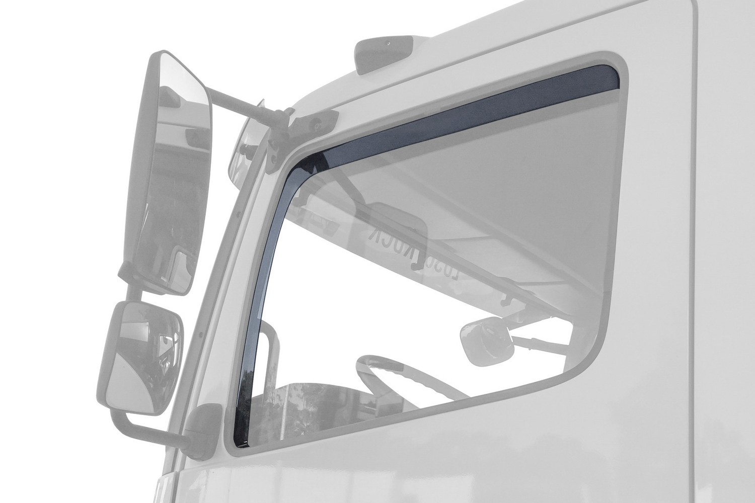 Windabweiser passend für Volvo FL II 2006-heute Vordertüren DGA - dunkel transparent