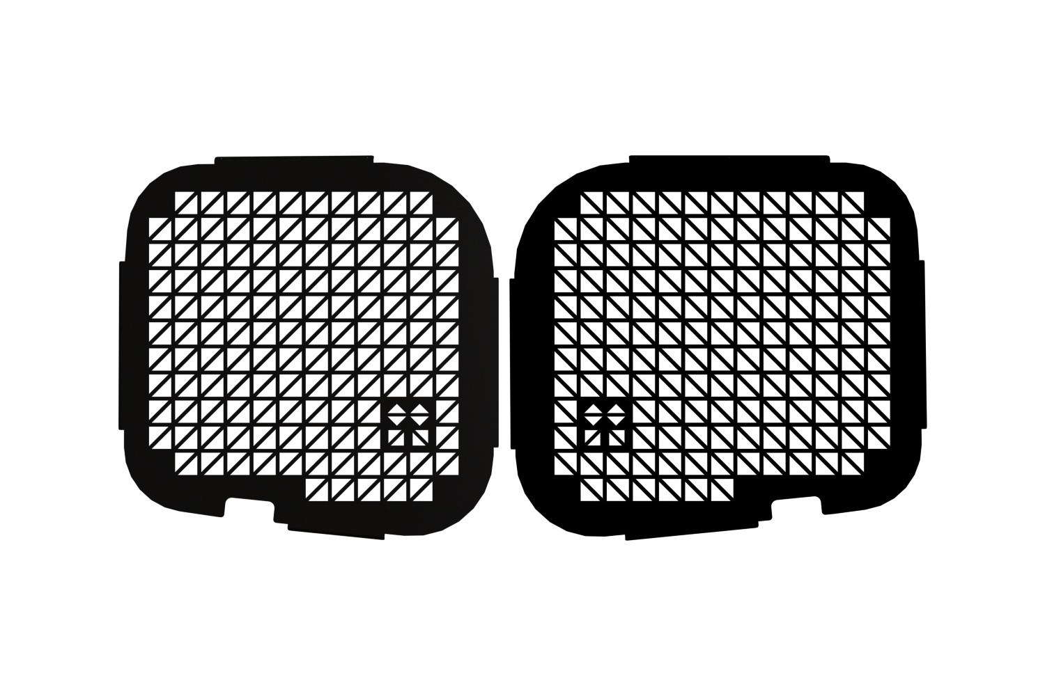 Window guards Ford Transit Custom 2012-2022 twin rear doors - black