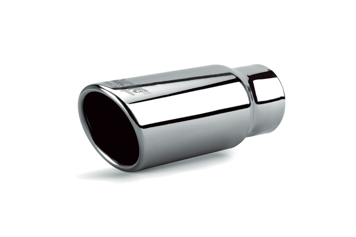 Exhaust trim Simoni Racing round 76 mm - connection 37-63 mm chrome