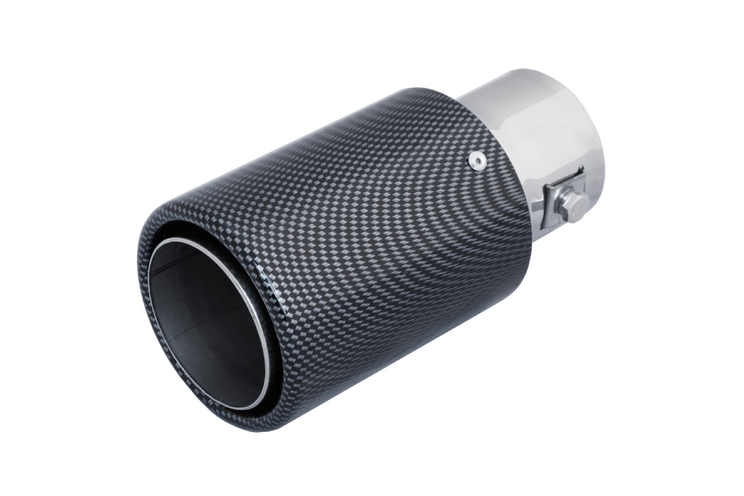 Exhaust trim Simoni Racing round 77 mm - connection 52 mm
