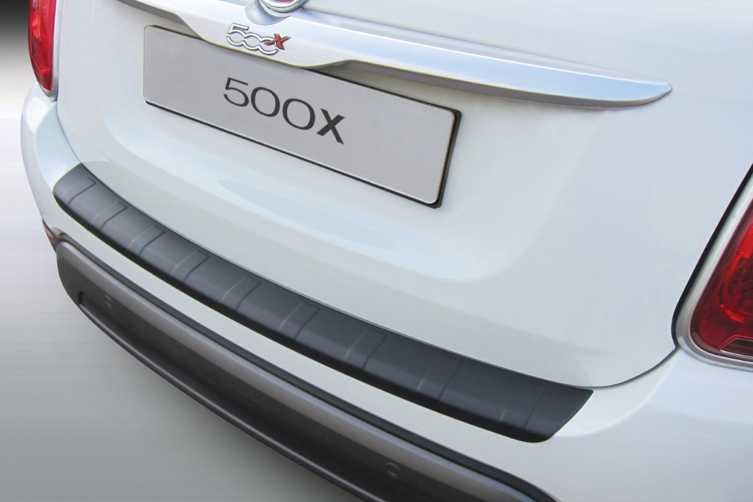 Rear bumper protector Fiat 500X 2015-present ABS - carbon look