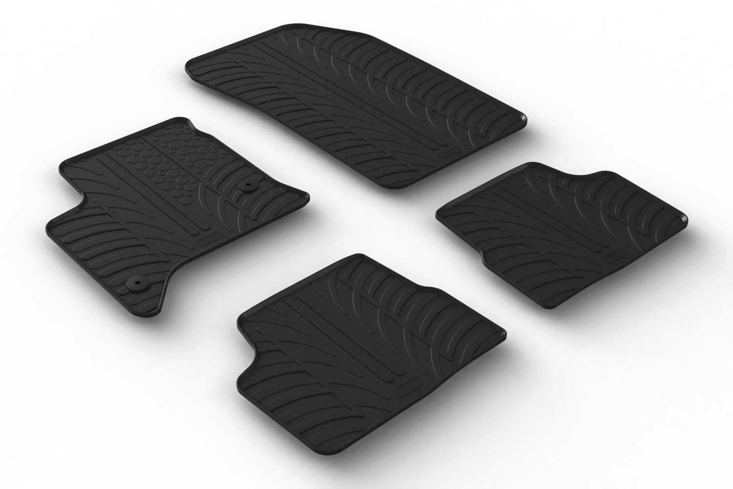 Car mats suitable for Fiat 600 2023-present Rubbasol rubber