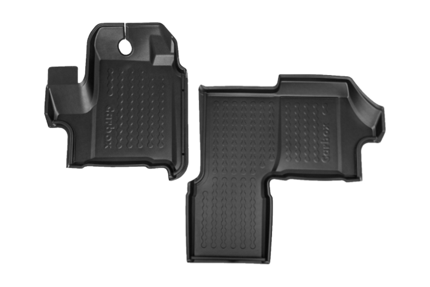 Car mats suitable for Fiat Ducato III 2006 present Carbox Floor PE rubber