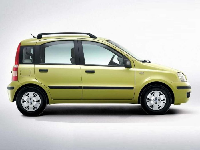 Door protectors Fiat Panda II 2003-2012 5-door hatchback set