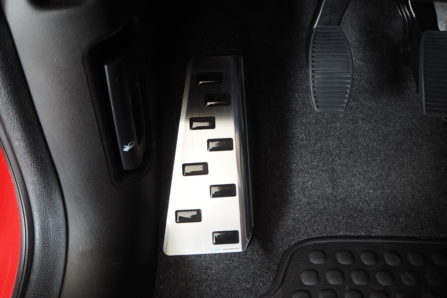 Voetsteunafdekking Fiat Panda III 2012-heden 5-deurs hatchback RVS geborsteld