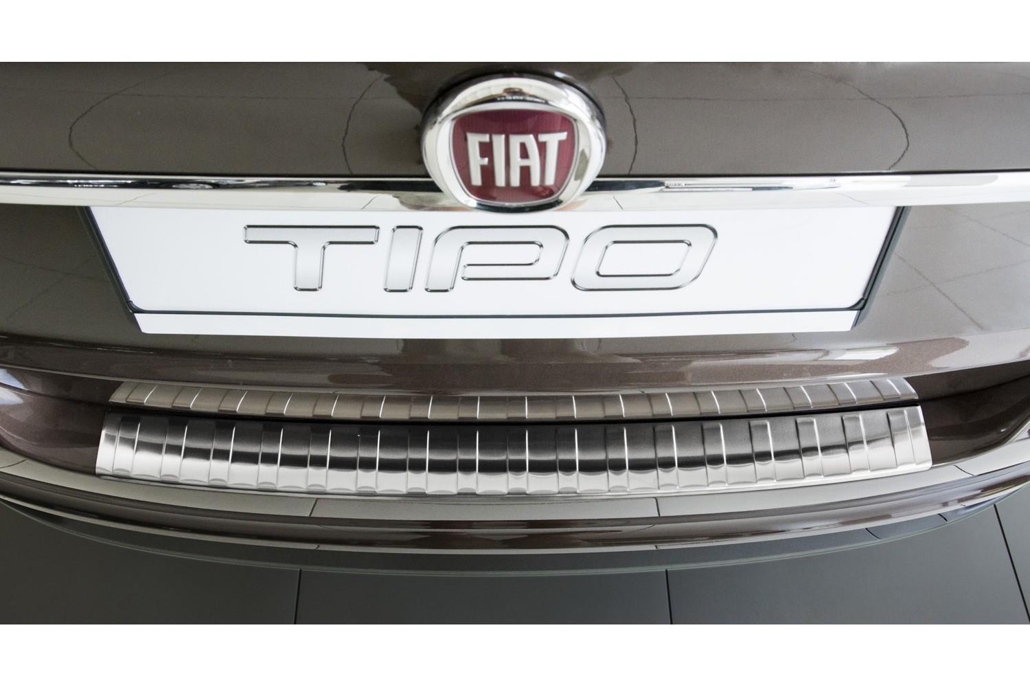 Fiat Tipo (Type 356) 2016-> 4-door saloon rear bumper protector stainless steel (FIA1TIBP) (3)