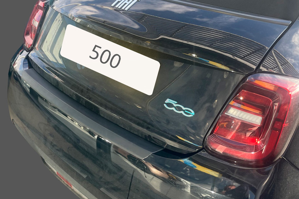 Ladekantenschutz Fiat 500e 2020-heute 3-Türer Schrägheck ABS - Mattschwarz