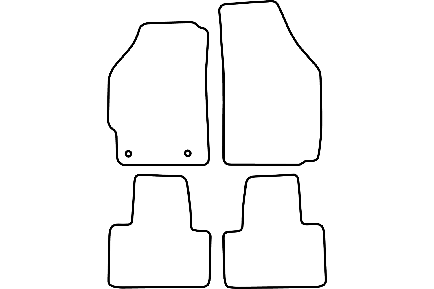 Car mats Fiat Punto II lux. velour Car Parts Expert