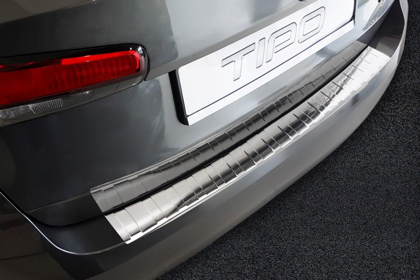 Fiat Tipo (Type 358) 2016-> wagon rear bumper protector stainless steel (FIA2TIBP) (2)