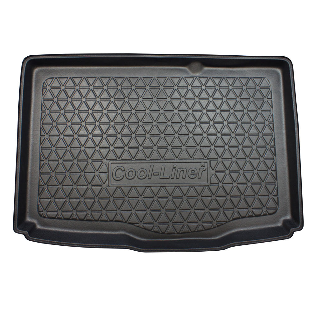 Tapis de coffre Fiat Punto III - Grande Punto - Punto Evo 2005-2018 3 & 5 portes bicorps Cool Liner antidérapant PE/TPE caoutchouc