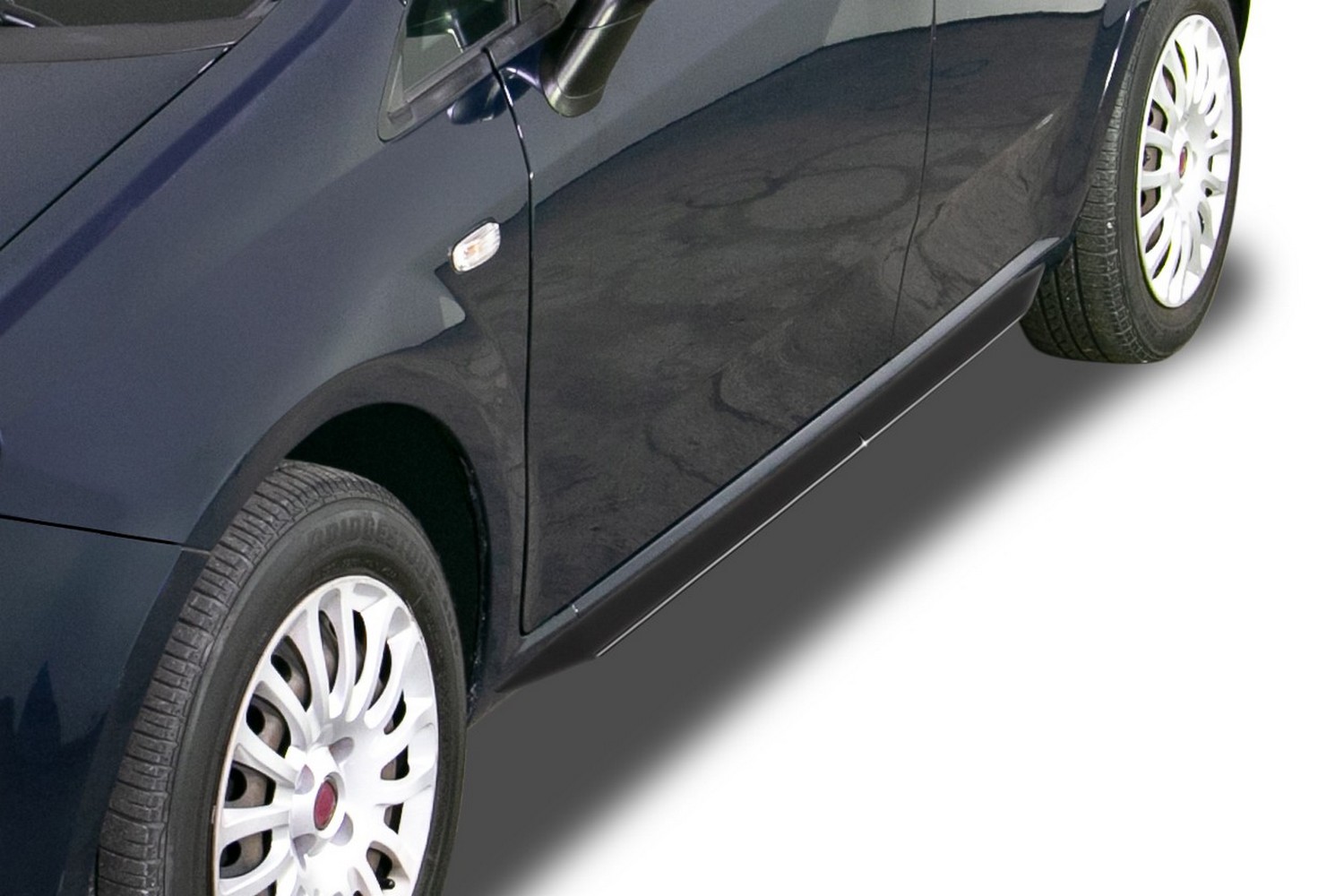 Side skirts suitable for Fiat Grande Punto - Punto Evo 2005-2018 3 &#38; 5-door hatchback &#34;Slim&#34; ABS