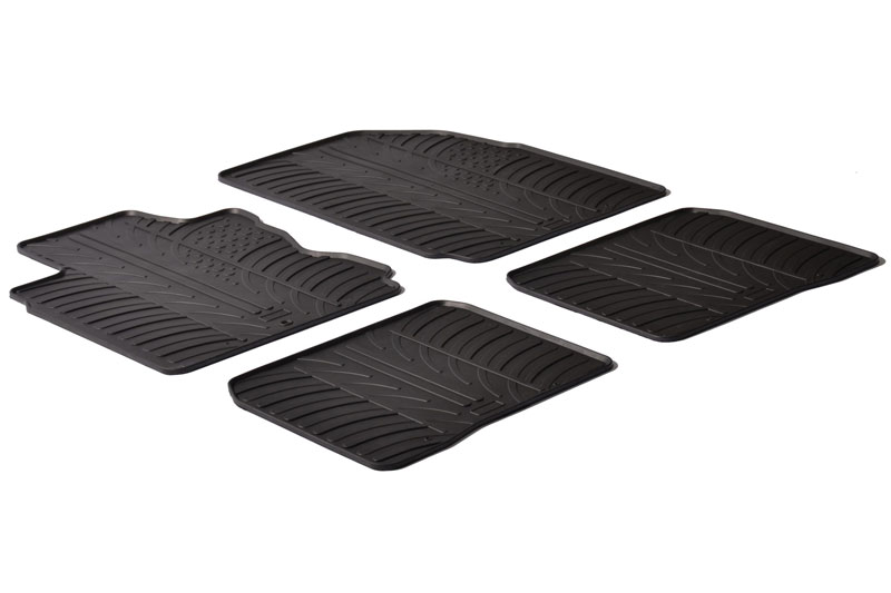 2 x clips Tailored Made Fitted Car Floor mats:FIAT PANDA 2012-2015