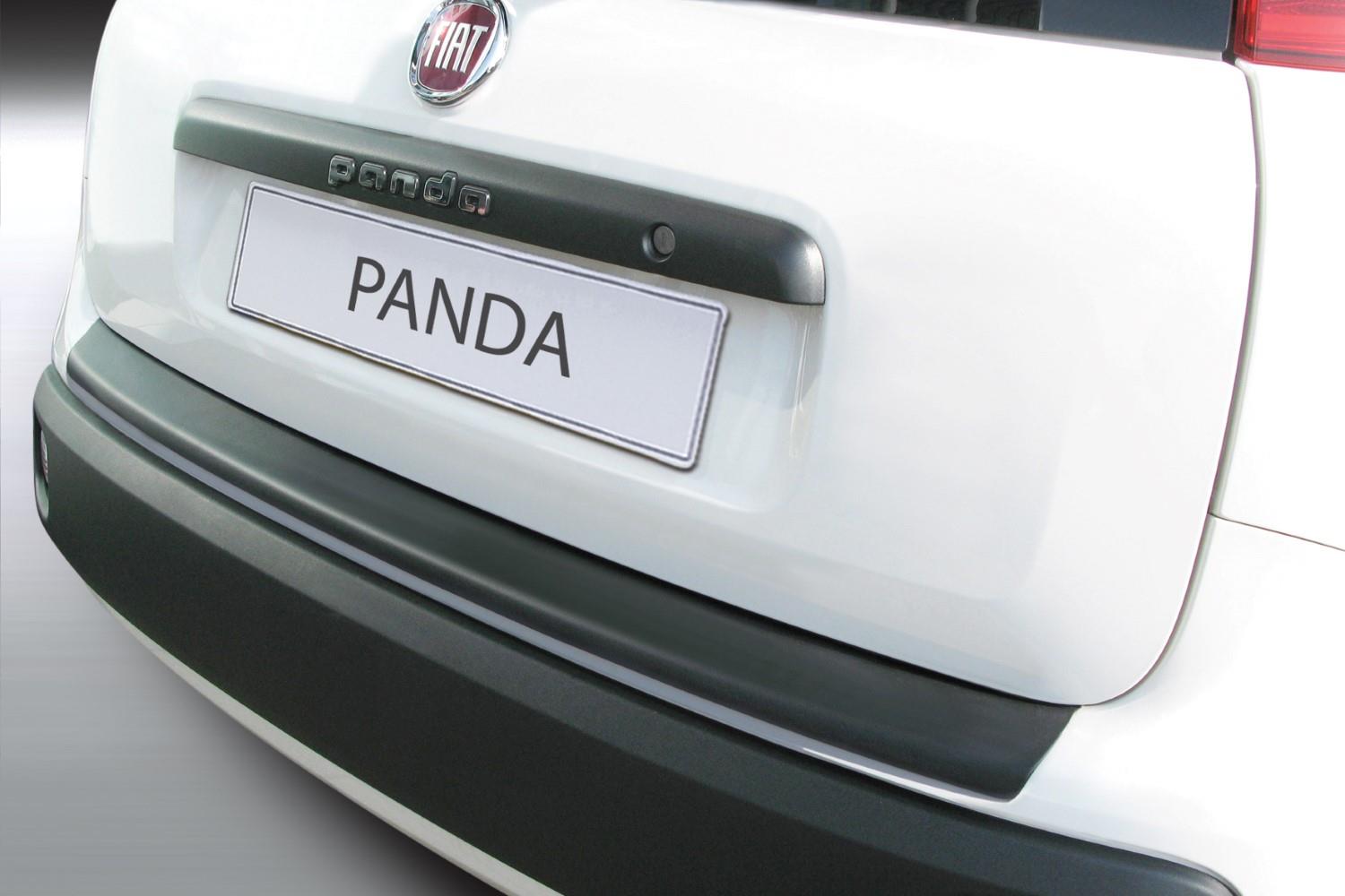 Rear bumper protector Fiat Panda III 2012-present 5-door hatchback ABS - matt black