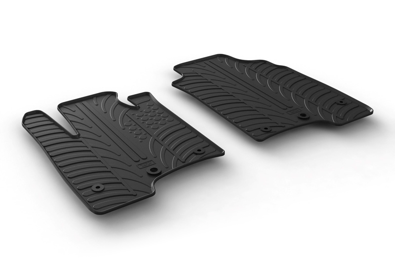 Car mats suitable for Fiat Panda III 2015-present 5-door hatchback Rubbasol rubber