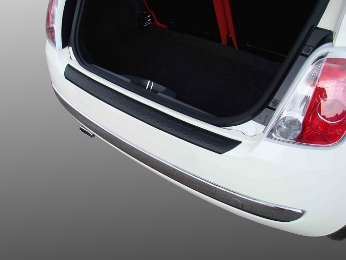 Rear bumper protector suitable for Fiat 500 2007-2011 3-door hatchback PU