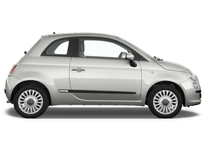 Fiat 500 Fußraumschalen Komplett Set Baujahr ab 2007