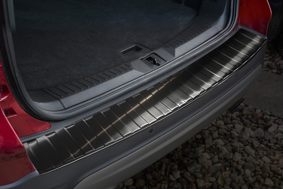 Rear bumper protector suitable for Ford Kuga II 2012-2019 stainless steel brushed anthracite