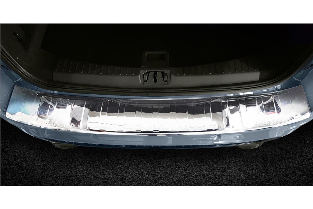 Rear bumper protector suitable for Ford Kuga II 2012-2019 stainless steel high gloss