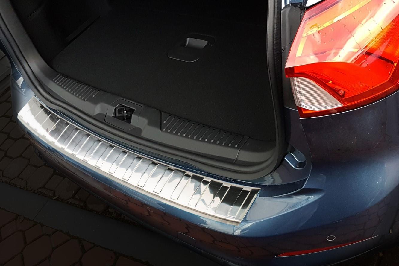 Protection de seuil de coffre convient à Ford Focus IV 2018-présent break acier inox brossé