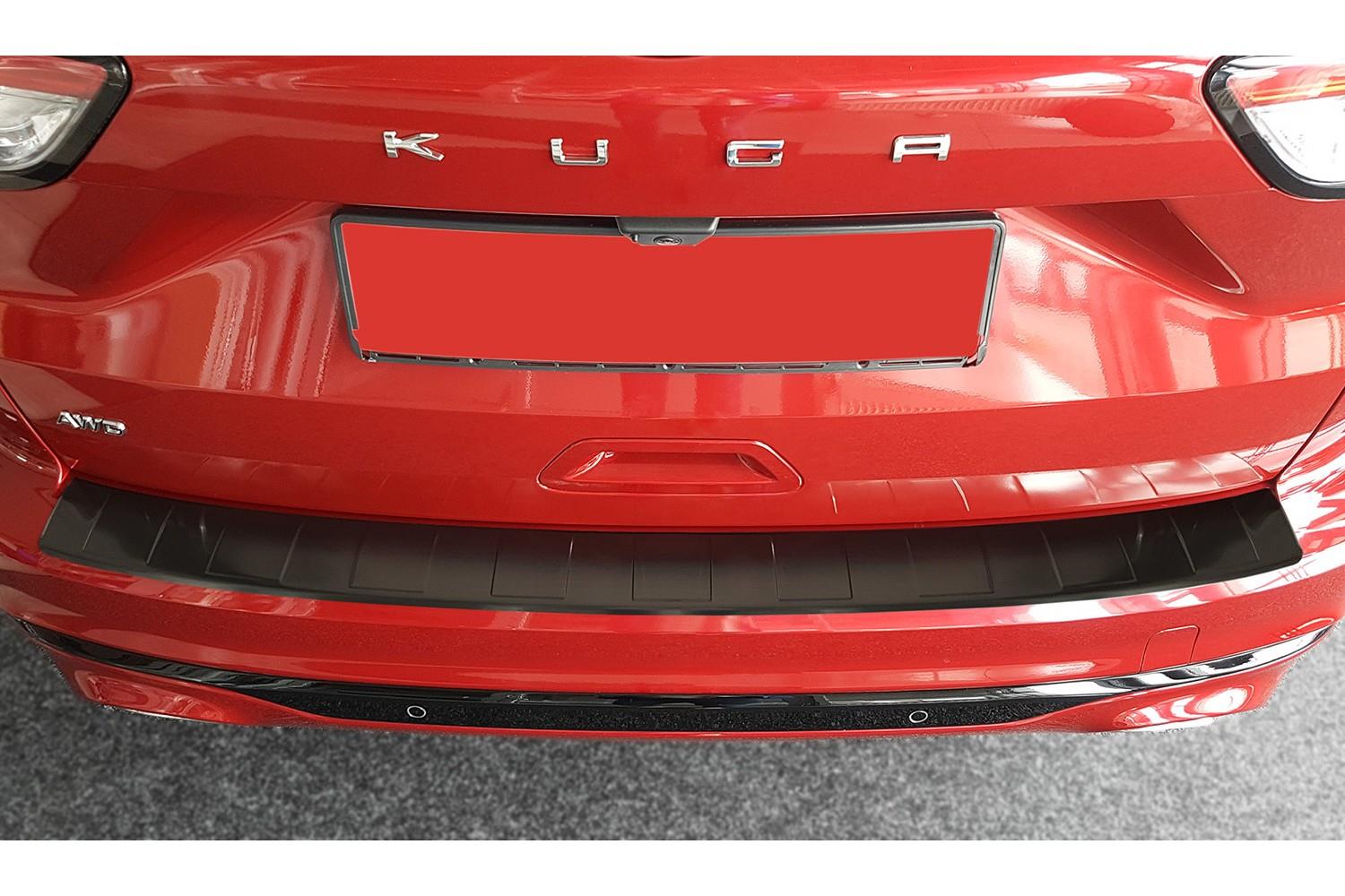 Rear bumper protector suitable for Ford Kuga III 2019-present stainless steel brushed anthracite