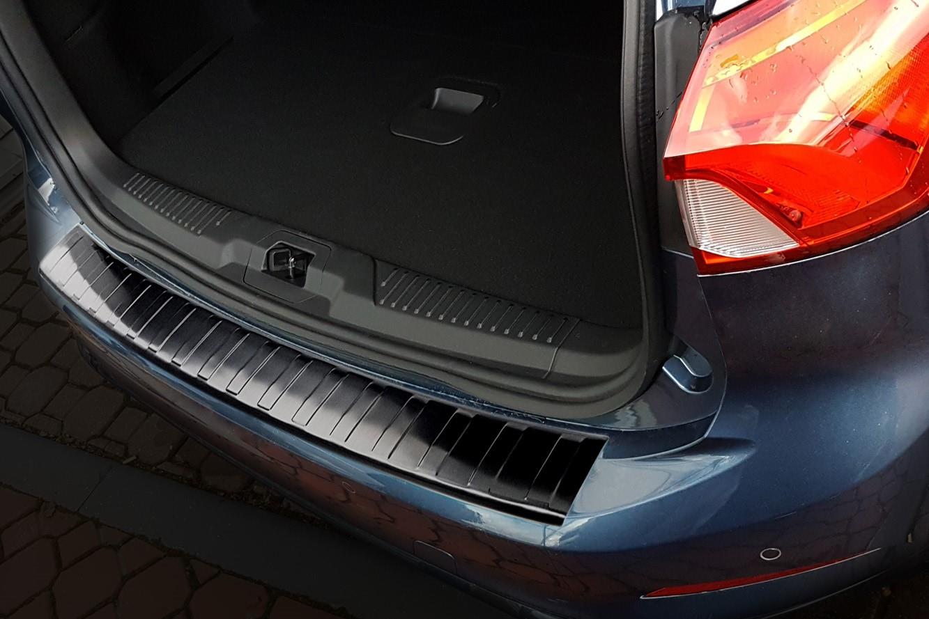 Protection de seuil de coffre convient à Ford Focus IV 2018-présent break acier inox brossé anthracite