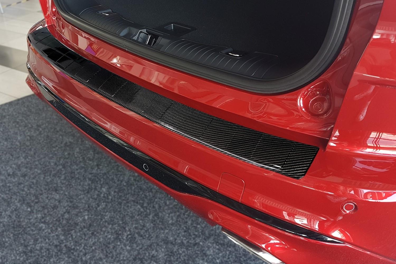 Rear bumper protector suitable for Ford Kuga III 2019-present carbon
