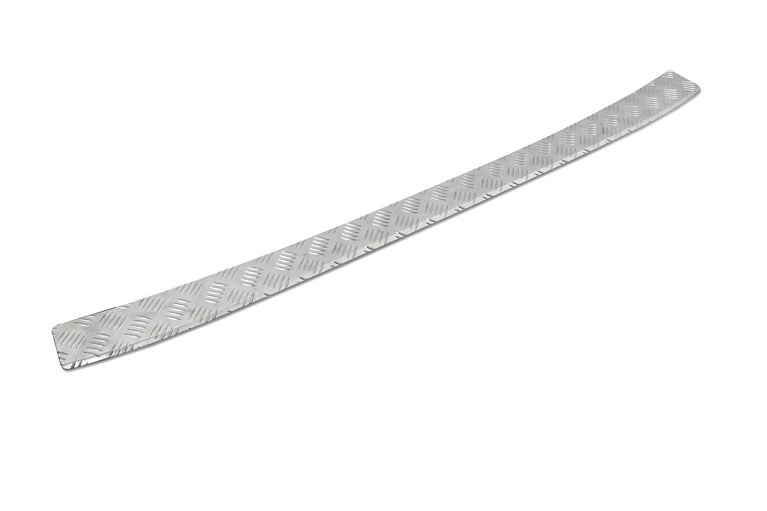 Rear bumper protector suitable for Ford Transit & Tourneo Custom II 2023-present aluminium diamond plate