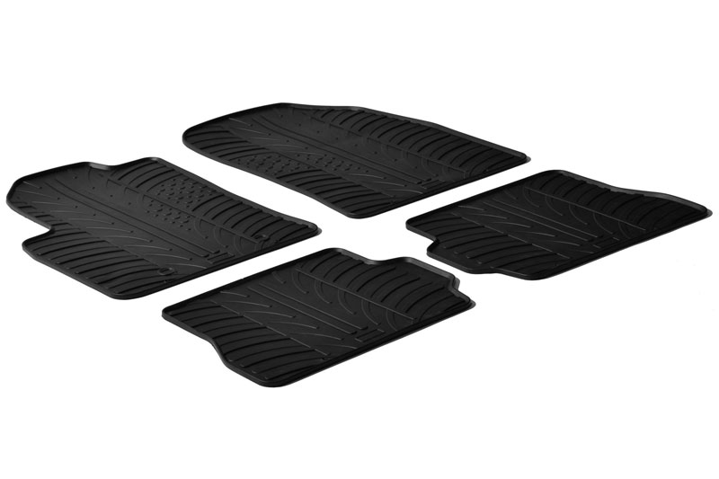 Automatten geschikt voor Ford Fiesta V 2002-2008 3 & 5-deurs hatchback Rubbasol rubber