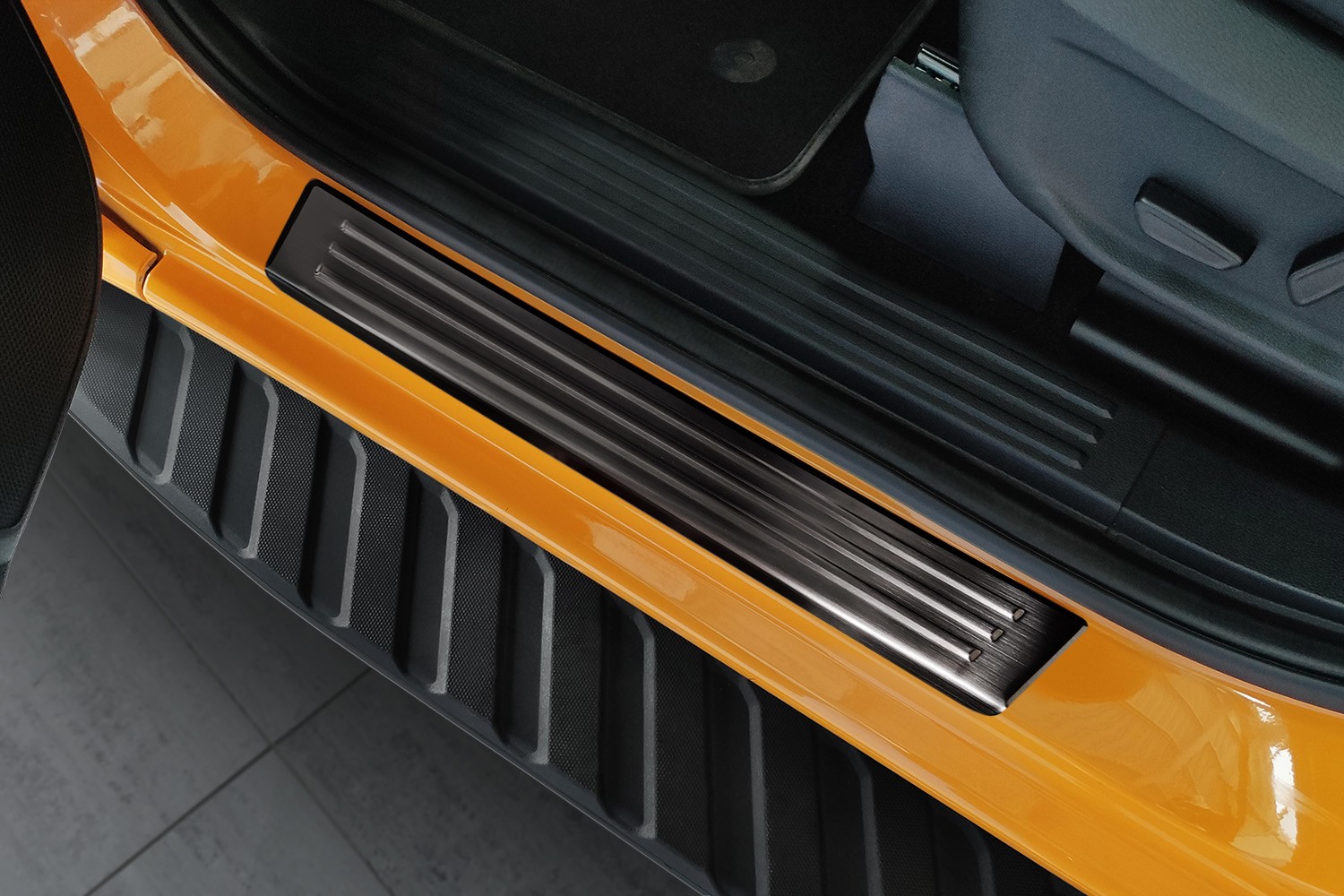 Einstiegsleisten passend für Ford Ranger IV 2022-heute Edelstahl gebürstet anthrazit 4-teilig