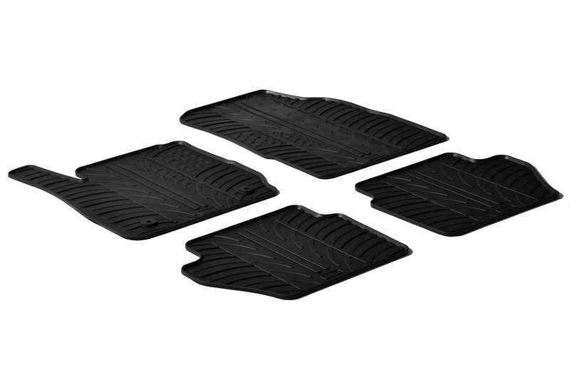 Car mats suitable for Ford Fiesta VI 2008-2017 3 & 5-door hatchback Rubbasol rubber