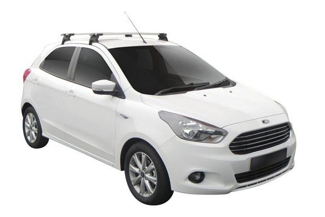 Roof bars Ford Ka+ 2016-> 5-door hatchback Yakima Whispbar Through Bar - FOR2KAWR (1)