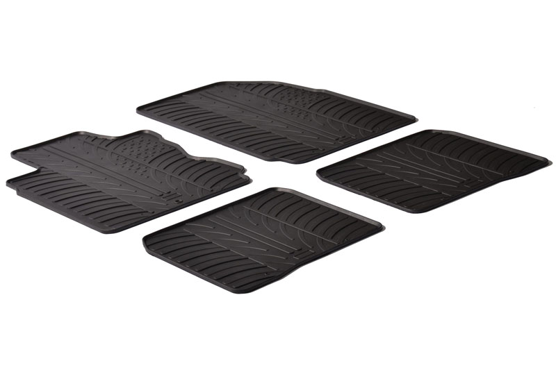 Fußmatten passend für Ford S-Max 2011-2015 Rubbasol Gummi