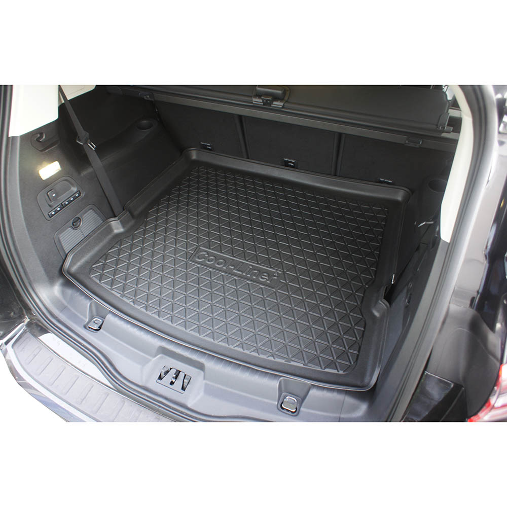 Black Tailored Ford S-Max 7 Seats Boot Mat 2015+