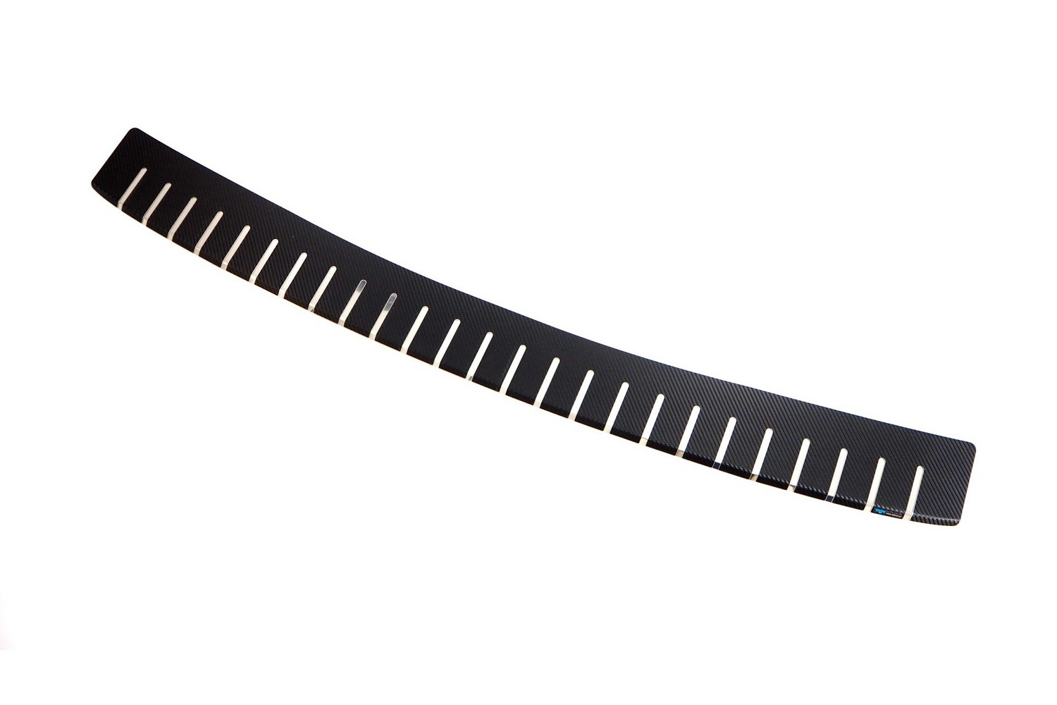 Rear bumper protector suitable for Ford Tourneo Connect III 2022-present stainless steel - carbon foil