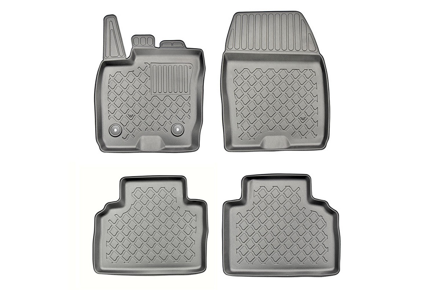Car mats suitable for Ford Tourneo Courier 2014-2023 Guardliner PE/TPE rubber