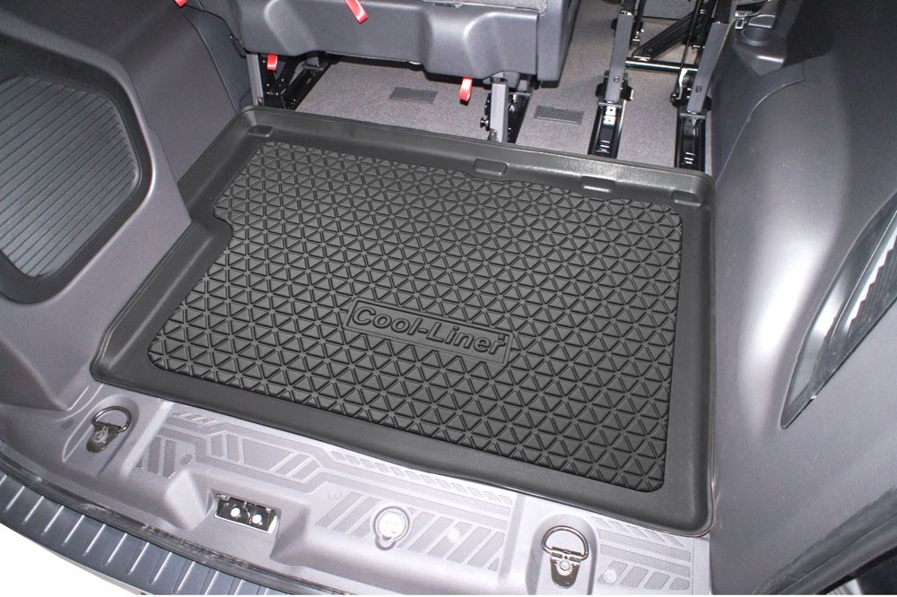 Gummi-Kofferraumwanne Kofferraummatte für Ford TOURNEO Custom ab 2013 L2 lang