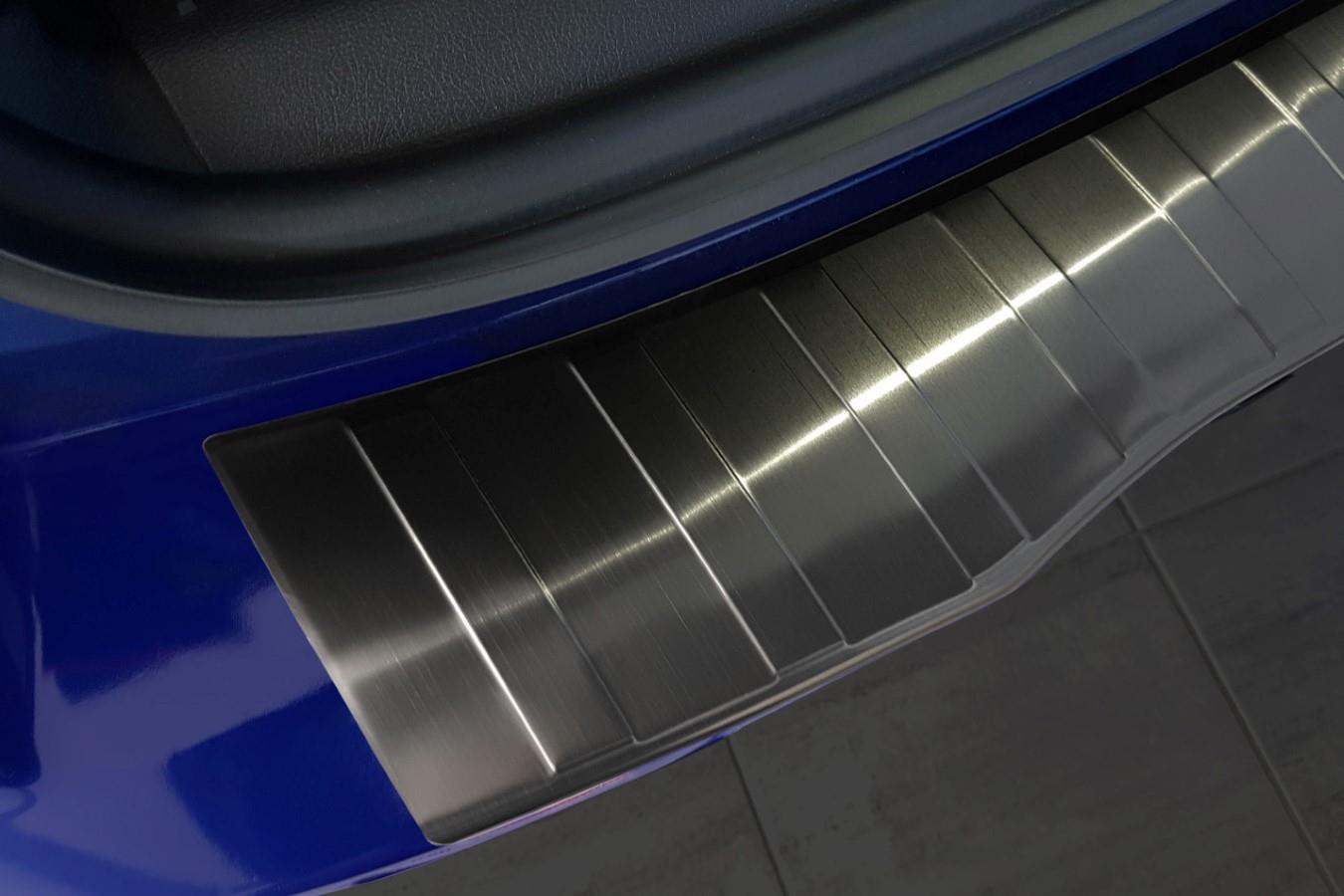 Rear bumper protector suitable for Ford Transit & Tourneo Courier 2014-2023 stainless steel brushed anthracite
