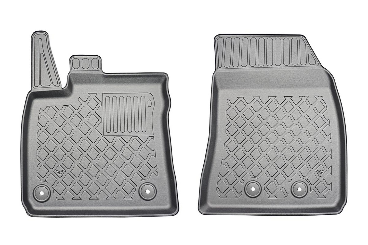 Car mats suitable for Ford Transit Courier 2014-2023 Guardliner PE/TPE rubber