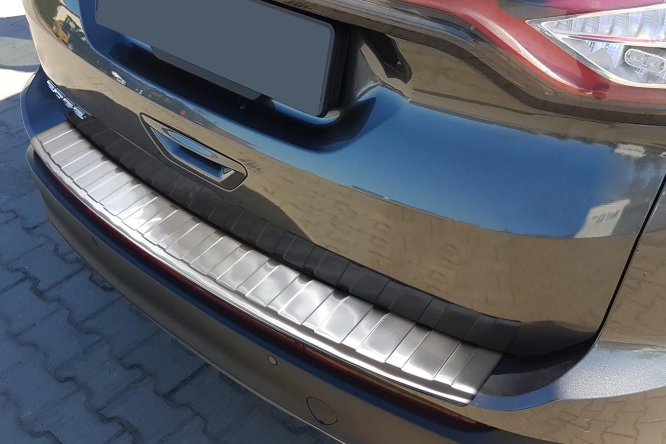 Ford Edge II 2016-> rear bumper protector stainless steel (FOR3EDBP) (2)