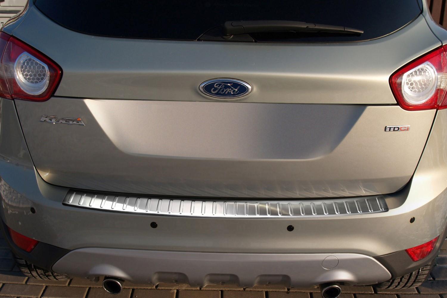 Ford Kuga I 2008-2012 rear bumper protector stainless steel (FOR3KUBP) (1)