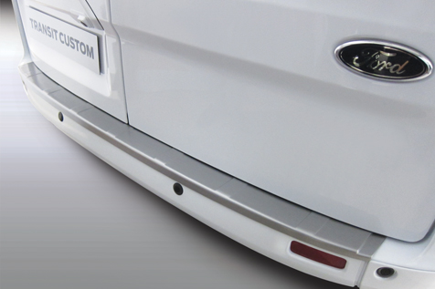 Rear bumper protector suitable for Ford Transit & Tourneo Custom 2012-2022 ABS - matt black
