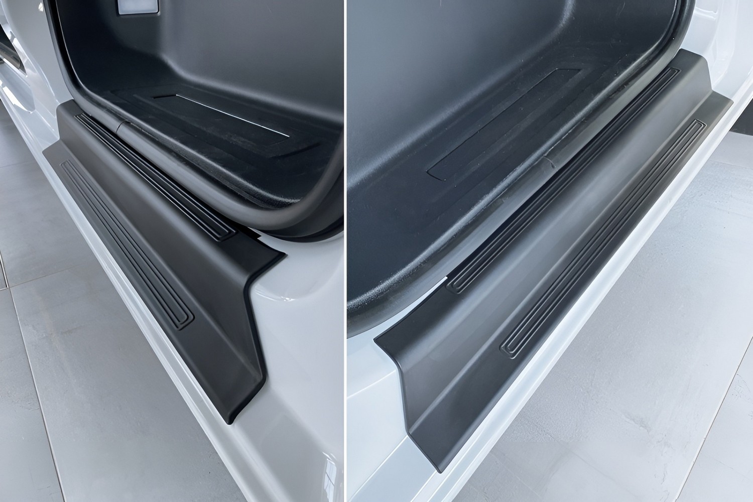 Placas de umbral de puerta compatibles con Ford Transit Custom II 2023-presente PU 2 piezas Placas de umbral de puerta compatibles con Ford Transit Custom II 2023-presente PU 2 piezas