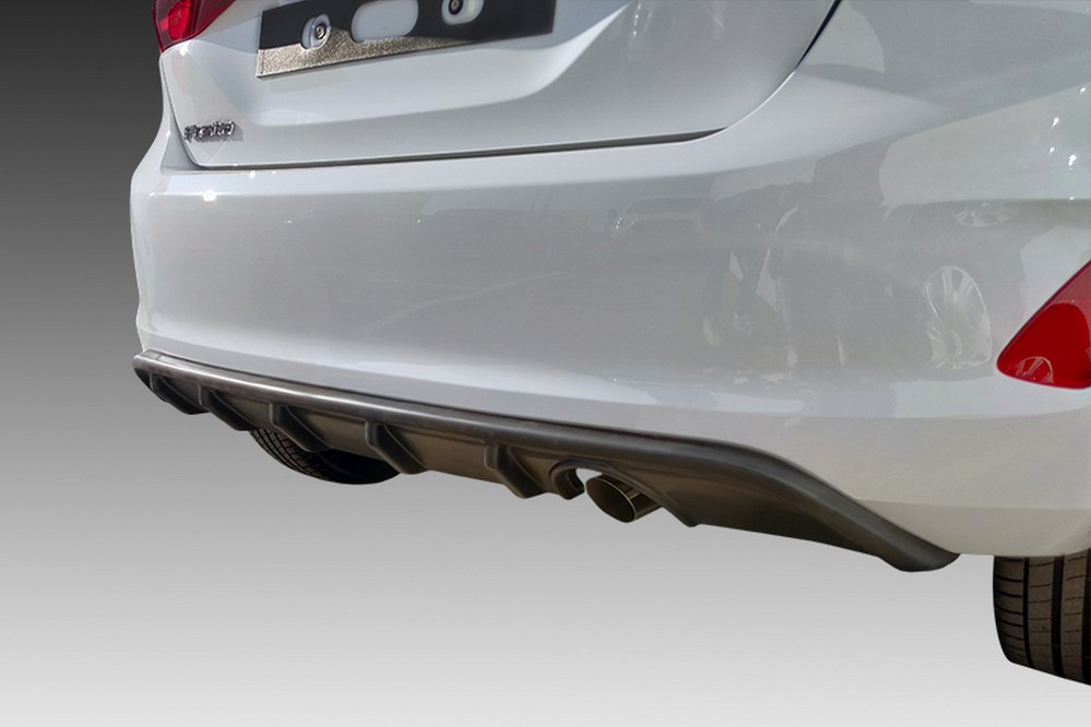 Heckdiffusor passend für Ford Fiesta VII 2017-2021 3 & 5-Türer Schrägheck ABS
