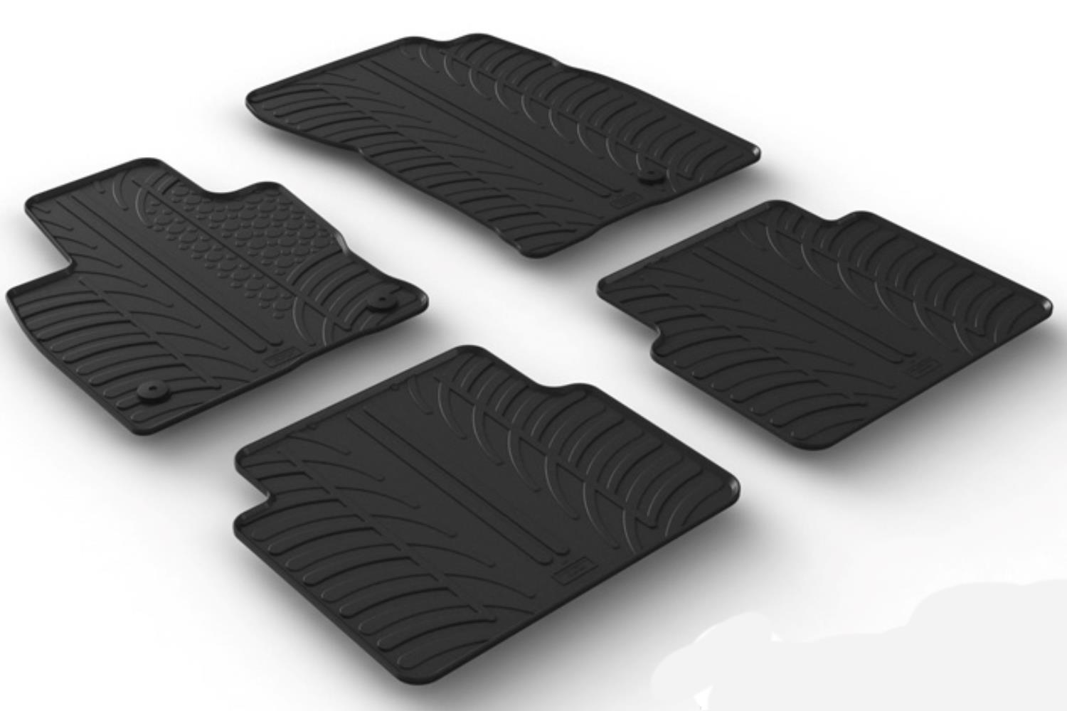 Car mats suitable for Ford Kuga III 2019-present Rubbasol rubber