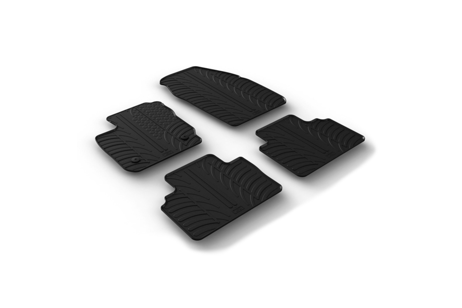 Car mats suitable for Ford Tourneo Courier 2014-2023 Rubbasol rubber