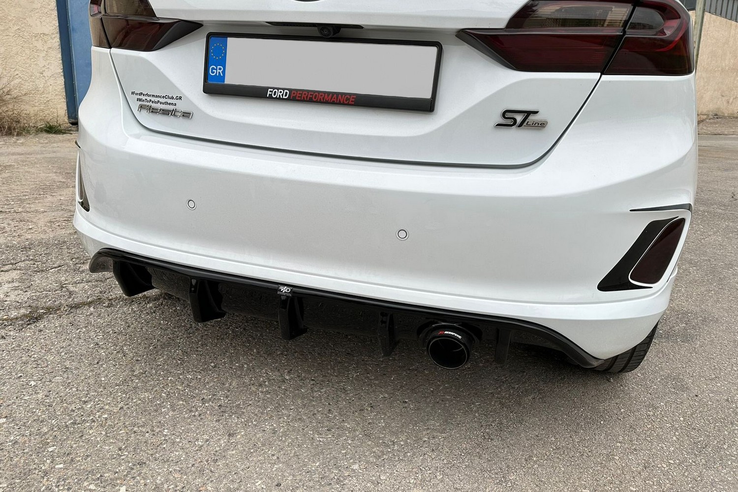 Rear diffuser Ford Fiesta VII 2017-present 3 & 5-door hatchback ABS