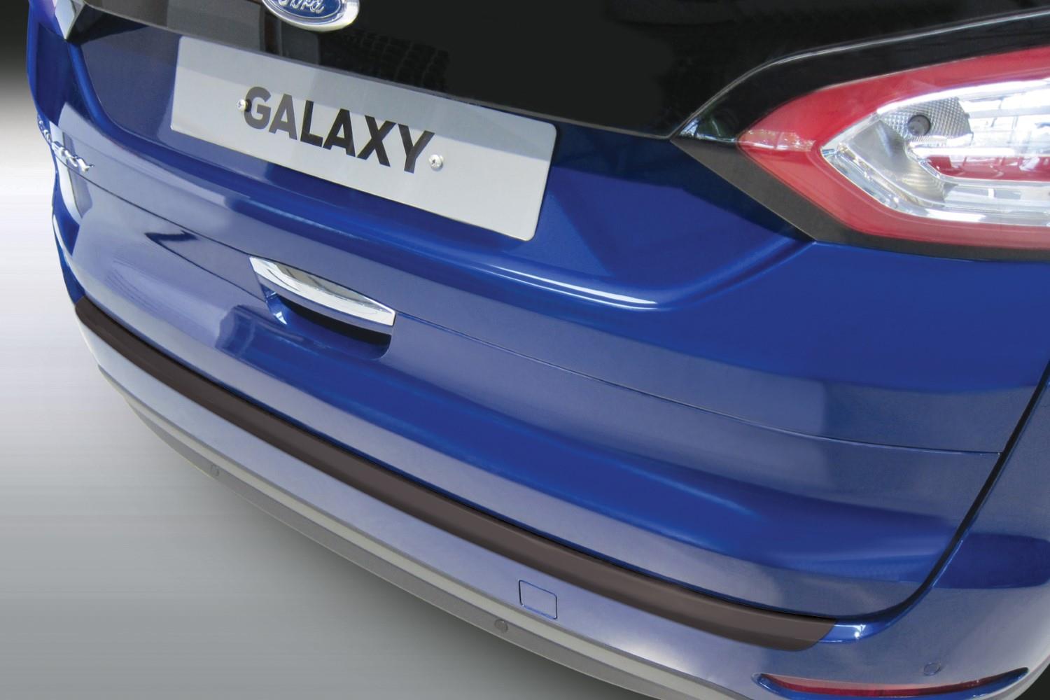 Rear bumper protector suitable for Ford Galaxy III 2015-present ABS - matt black